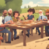 Boardroom meetings at a farm